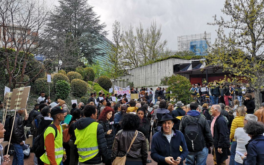 Rassemblement pour le droit de rester des Erythréens