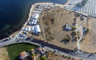 Pour l’accueil à titre humanitaire de familles de réfugié-e-s vivant sur l’île de Lesbos